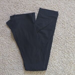Black Flare Stretch Leggings - Simple Everyday Basic